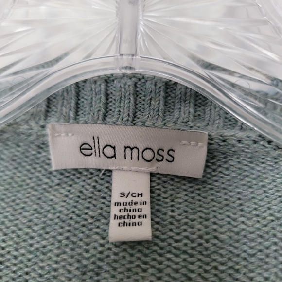 Ella Moss Roll Neck Quiet Luxury Minimalist Mint Cozy Sweater Size Small - Picture 3 of 6